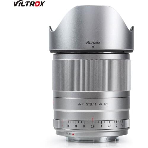VILTROX AF23/F1.4M Auto Focus Camera Lens APS-C F1.4 Large Aperture M-Mount Replacement for Canon EOS M3/M5/M6/M6 Mark II/M7