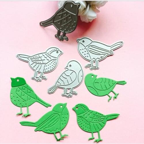 YLCD239 4pcs Birds Metal Cutting Dies For Scrapbooking Stencils DIY Album Cards Decoration Embossing Folder Die Cutter Template