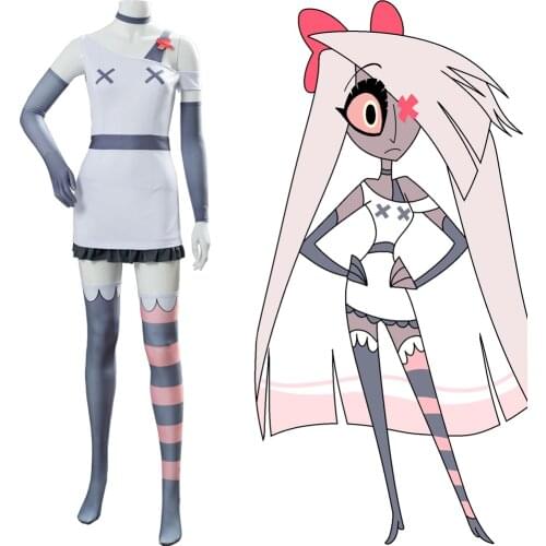 Hazbin Cosplay Hotel VAGGIE Costume Dress For Girls Women Halloween Costume
