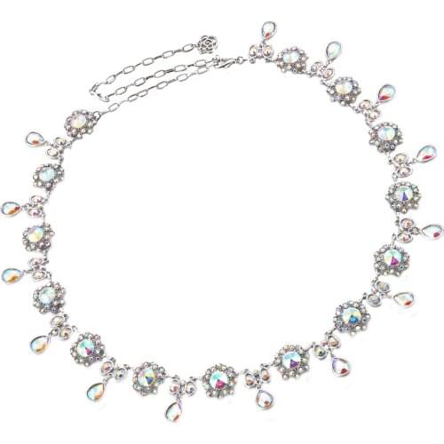 Lady Bridal Wedding Dress Sash Belt Rhinestone Pearl Crystal Sparkle Diamant