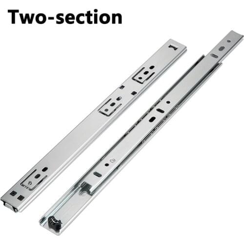 1/2 pcs Multi-size Metal Slideway Smoothly Slideway for Drawer Cabinet Slide Rail Furniture Hardware Accessories