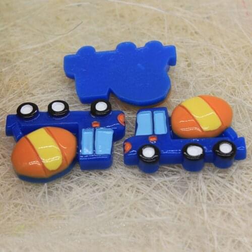 2021New Kawaii Resin Flatback Transportation Cabochons Flat Back City Bus Car Cabs Hair Bow Center Accessories