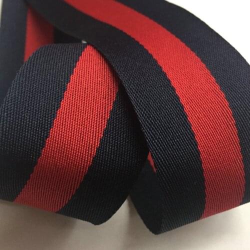 50mm 38mm Wide Webbing 4.5 Meters Red Blue Navy Green Polypropylene Ribbon Twill For Sewing Handmade