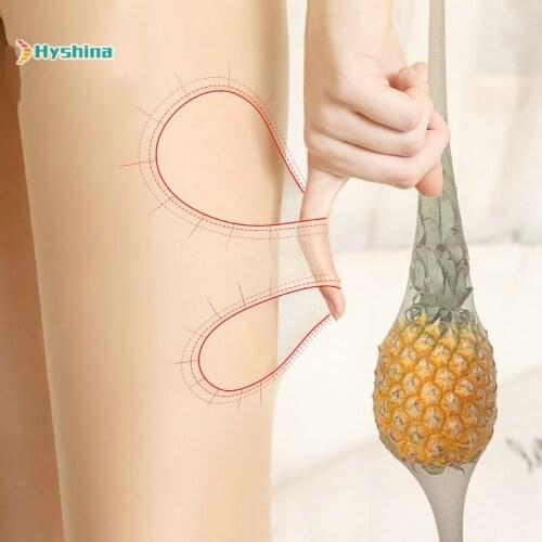 6 Pairs of Silk Stockings Female Anti Loose Pineapple Anti Hook Silk Pantyhose