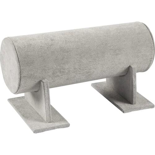 Display Stand - T-Bar Headband Holder Organizer for Chains, Bracelets, Necklaces Showcase Storage - Grey