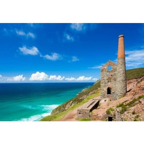 Wheal coates cornwall cluffs mine st agnes cornwall picture Art Film Print Silk Poster for Your Home Wall Decor 24x36inch