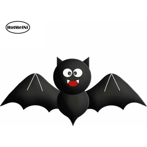 HotMeiNi 13cm x 6.1cm For Halloween Bat Motorcycle Car Stickers Sunscreen Decal Scratch-Proof Suitable for VAN RV Decoration