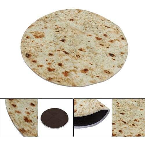 Burrito Carpet Throw Tortilla Texture Soft Fleece Super Bed Sofa Bedding Rug bathroom Kitchen Living Room Bedroom Carpet