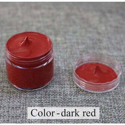 Dark Red Leather Vinyl Repair Kit Leather Paint for Shoes Auto Car Seat Sofa Coats Scratch Cracks Leather Care Restoration