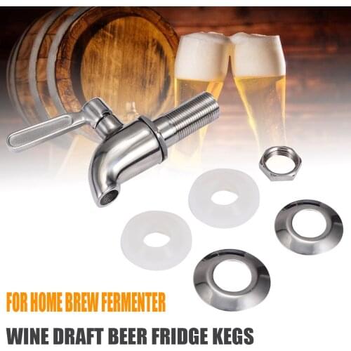 Stainless Steel Faucet Tap For Wine Beer Bar Accessories Home Brew Fermenter Wine Draft Beer Fridge Kegs Dispenser