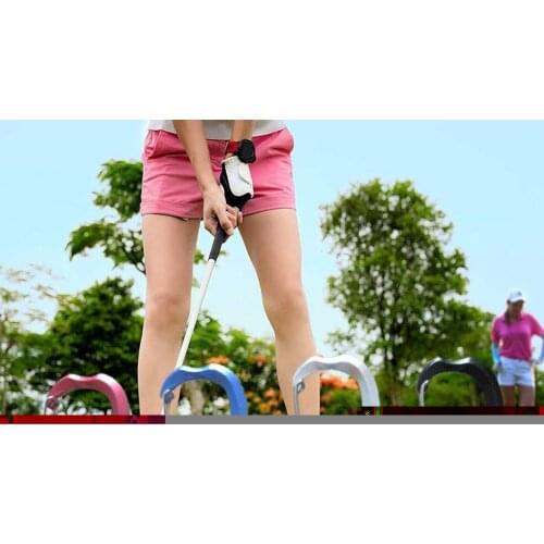 New Arrival Golf Tool Zinc Alloy Golf Repair Foldable Put Marker Tool Course Mini Pen Fork Pitchfork Cleaner Green N3U7