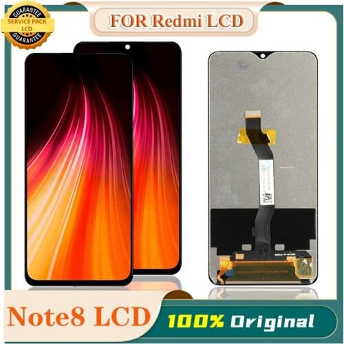 Original 6.3'' Display with frame for Xiaomi Redmi Note 8 LCD Display Screen Touch Digitizer Redmi Note8 Repair Parts