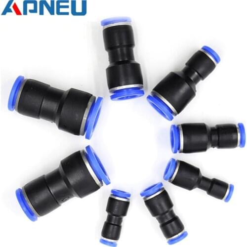 Pneumatic Fittings Fitting Plastic Connector PU PG 4mm 6mm 8mm 10mm Air water Hose Tube Push in Straight Gas Quick Connectors
