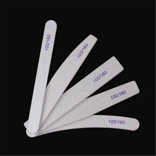 5Pcs/lot Professional Nail Files Nail Art Sanding Files Buffing Curve Manicure Tools Set 100/180 Nail Buffer Diagnostic-Tool