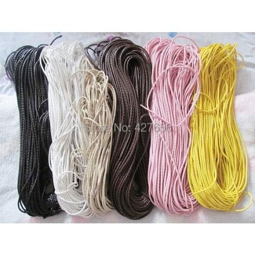 50Yds 4mm 15 Colors Faux Braid Leather Cords String Rope,Jewelry Beading String, For Bracelet & Necklace,DIY Jewellry