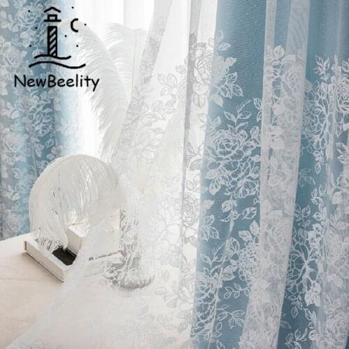 Nordic Minimalist Modern Master Bedroom Blackout Warm Girly Curtains Double-layer Gauze Girl Room Curtains for Living Room