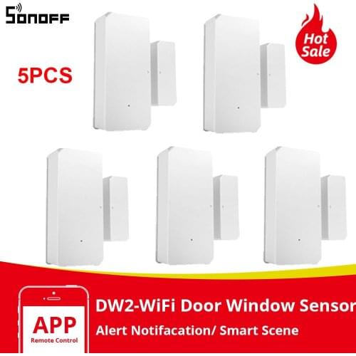 1/2/3/5/10 PCS Itead SONOFF DW2 Smart WiFi Door Sensor Door Window Dedector e-WeLink App Notification Alerts Smart Home Security