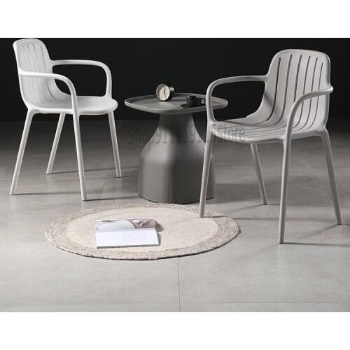 Thickened Plastic Dining Chair Household Folding Stool Adult Back Leisure Chair Milk Tea Shop Outdoor Armchair