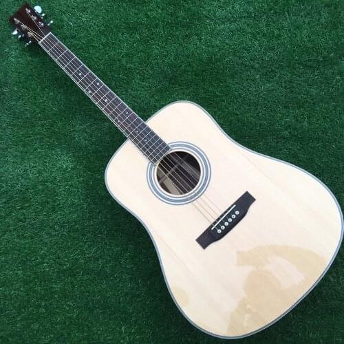 Back lines 41 inches acoustic guitar solid spruce top acoustic electric guitar free shipping solid top electrical acoustic