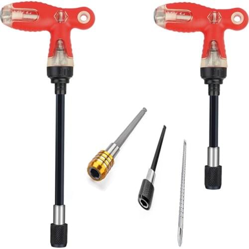 1PC Telescopic screwdriver T-type Alloy Steel Multifunctional T Handle Ratchet Screwdriver Repair Hand Tools