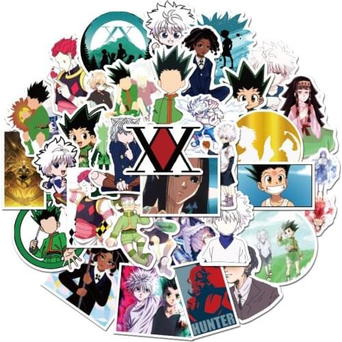 10/30/50pcs HUNTER X HUNTER Anime Stickers Waterproof PVC Decal For Car Laptop Suitcase Skateboard Motorcycle Kids Toy Sticker
