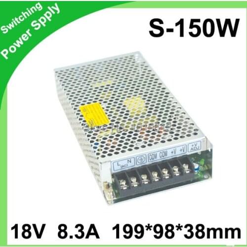 18V 8.3A 150w Switching led Power Supply non-waterproof led driver for indoor for LED strips