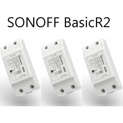 3PCS SONOFF Outlets BasicR2 Wifi Breaker Switch Wireless Remote Controller DIY Wifi Light Switch Smart Home Works With Alexa