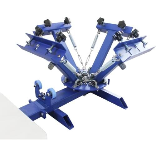 4 Color 1 position T-shirt printing machine Printing Silk Screen Printing Machine Area 40*50CM