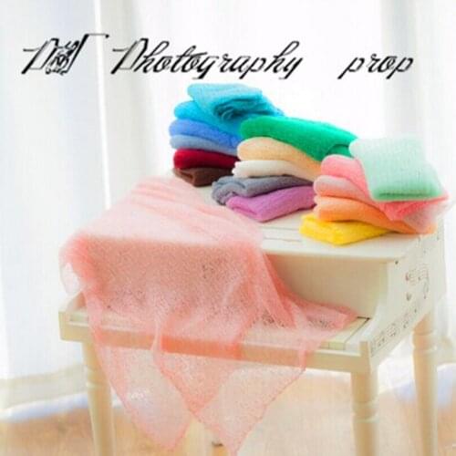 40 cm * 150 cm Pink Newborn Baby Stretch Jersey Wrap Baby swaddle wrap Layering Fabric Newborn Photography props 5 pcs/ lot