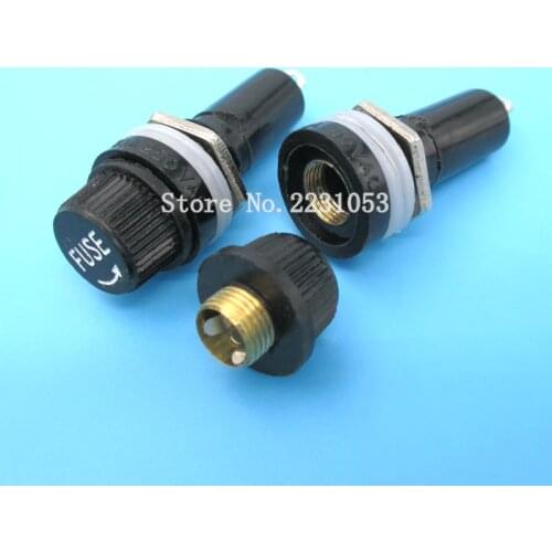 5PCS 6*30mm Fuse Holder 6X30 Insurance Tube Socket fuse holders for 6*30 insurance Panel Mount