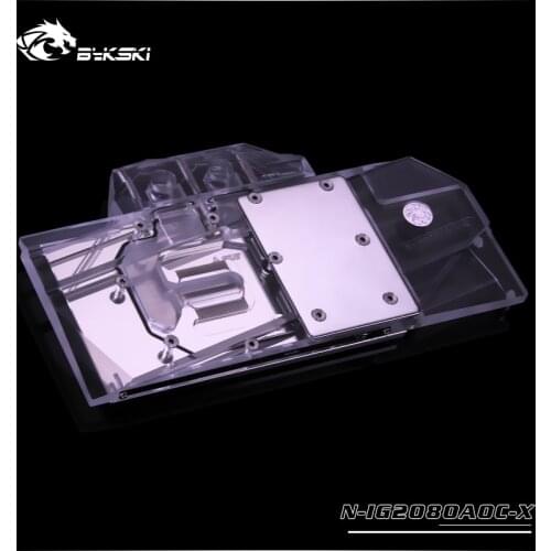 Bykski Water Cooling Block for Colorful IGame geforce RTX 2080 ,2070,2060 Advanced OC V3, 3pin/4pin sync M/B light N-IG2080AOC-X
