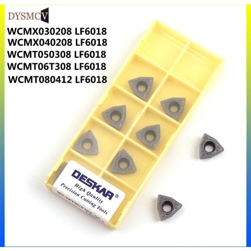 DESKAR100%WCMX030208 WCMX020408 WCMT050308 WCMT06T308 WCMT080412 SF LF6018 2d 3d 4d 5d U-shaped drill carbide blade