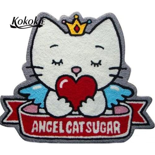 Diy tapijt latch hook kits rug cushion printed floor mat diy knitting needle kits for carpet embroidery handwerken knooppakket