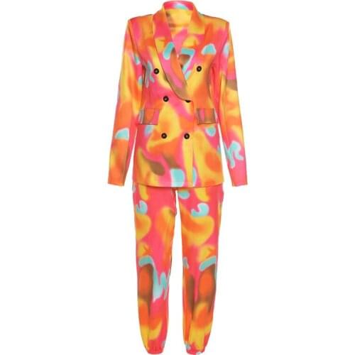 Женские модные брючные костюмы EUSHEY China At AliExpress