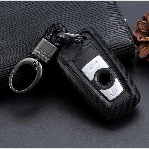 Carbon slilicone Car Key Case cover For BMW Key Case F10 F20 F30 F11 F07 F80 M3 F21 X5 X6 For Bmw M Performance Key Cover
