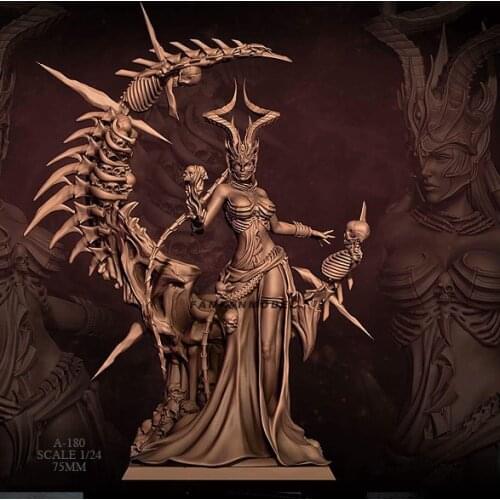 1/24 Resin Figure Kits Queen Bone Model Self-assembled A-180