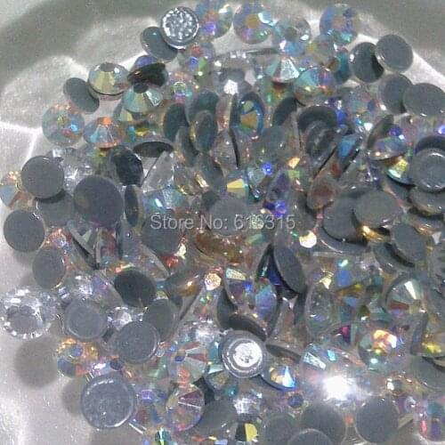 Korea rhinestone 100 gross SS10 hot fix rhinestone crystal AB for belly dance clothes wholesale supplier