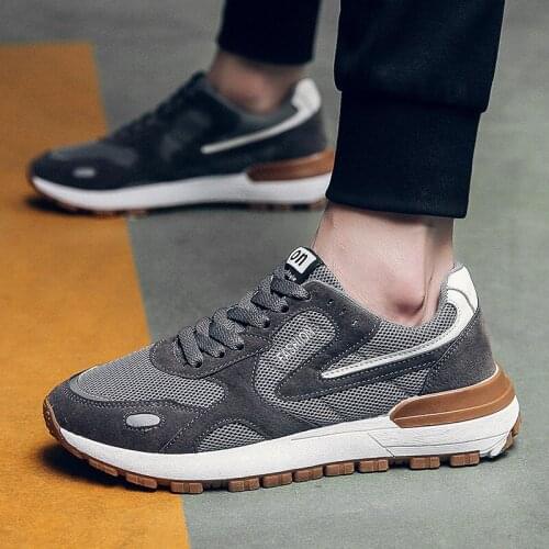 Men Casual Shoes New Popular Spring Autumn Breathable Sneakers Lightweight Lace-up Male Sneakers Mesh Chunky Sneakers Men