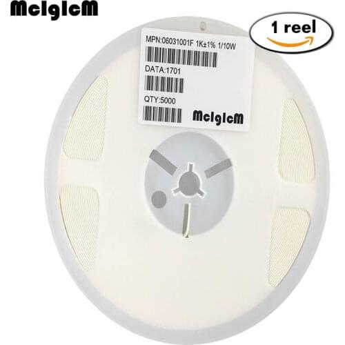 MCIGICM 5000pcs 1% 0603 smd chip resistor resistors 0R-10M 1/10W 22R 47R 100R 220R 150R 1K