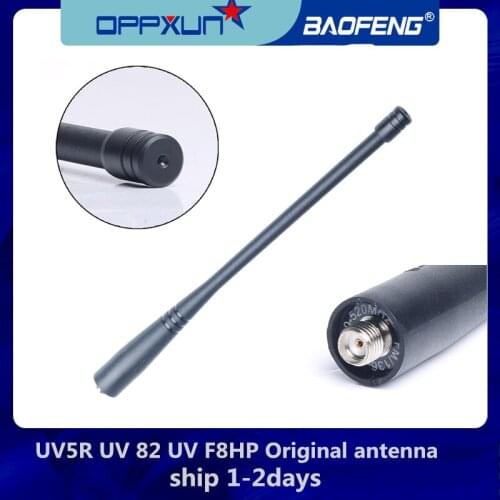1 PC Original WalkieTalkie Antenna Accessories Female UHF/VHF 136 - 174/400 - 520 MHz Dual Band for BaoFeng UV5R SMA- UV-82 GT-3