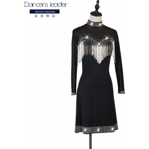 Latin Dance Dress Lady junior latin dance costumes women salsa dancewear dance costume dresses ballroom competition dress