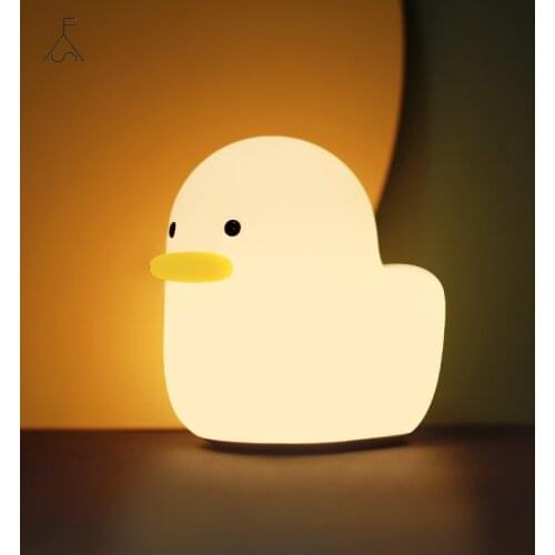 Bedside Lamp for Cartoon Duck Silicone Pat Night Light Bedroom Bedside Sleep Lamp Baby Sleeping Bedroom Decor Duck Light Bedroom