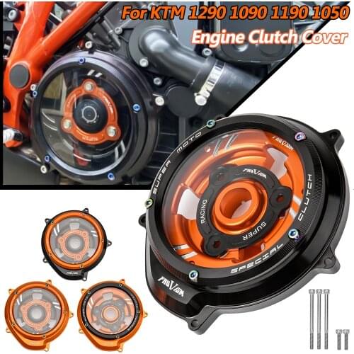 Motorcycle Engine Clear Clutch Cover Protector Guard for KTM 1290 Superduke R GT 2014-2020 2019 1090 1050 1190 Adventure S T LC8