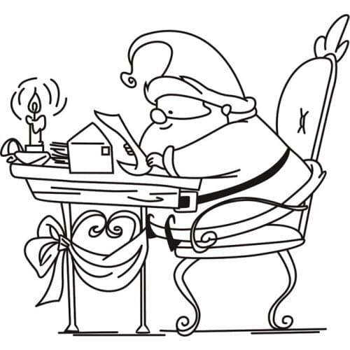 Santa Claus pattern Transparent Clear Silicone Stamp/Seal for DIY scrapbooking/photo album Decorative clear stamp sheetstampons