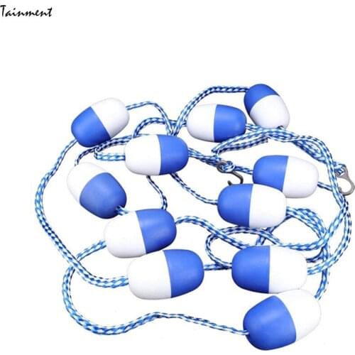 Swimming Pool Safety Float Lines - 5 Meters Swimming Pool Safety Divider Rope Floating Rope Lane Line Pool Equipment (11 Balls)