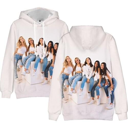 2020 The Hype House 3D Hoodies Charli D'amelio Sweatshirts Addison Rae Hoodies Pullover Print Unisex Harajuku Hoodies Crop Top