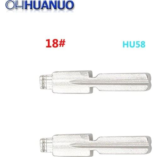 2pcs/lot Universal remote controls Flip foil 18 # for remote KD, hu58 replacement key without cutting key for BMW