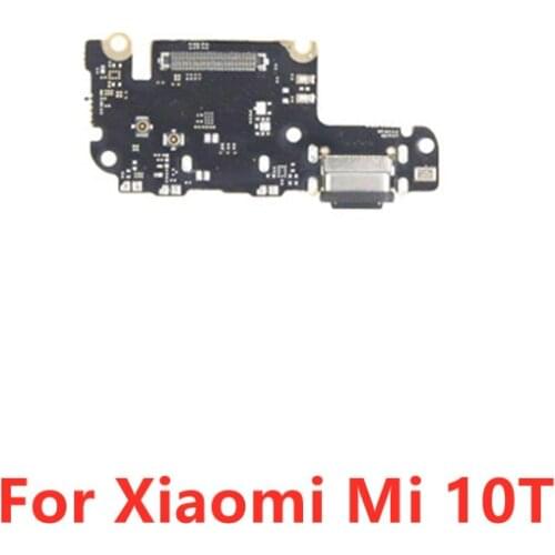 For Xiaomi Mi 10T Pro USB Charging Port Connector Plug Board Parts Flex Cable With Microphone Mic