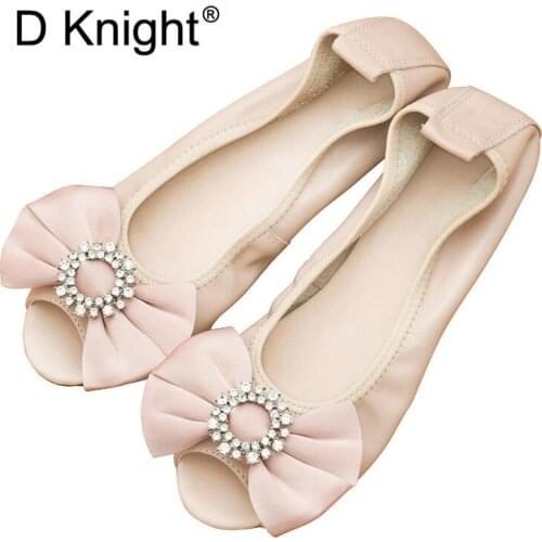 Big Size 2018 New Fashion Women Loafers Solid Genuine Leather Shoes Women Flats Ballet Casual Shoes Peep Toe Lady Princess Shoes