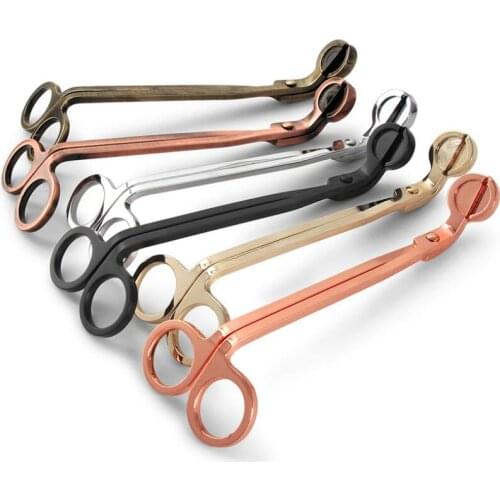 18*6CM Stainless Steel Candle Wick Trimmer Oil Lamp Trim scissor tijera tesoura Cutter Snuffer Tool LX7190